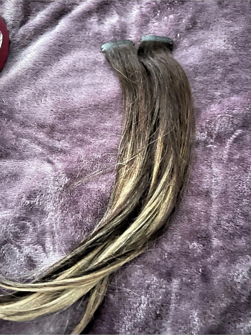 Luxury 12" Dark Brown Balayage Thinning Hair Fill-ins Brown & Blonde. Never used